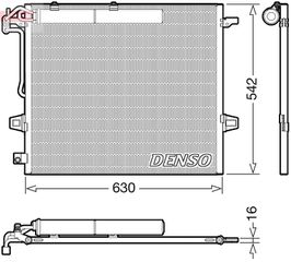 Συμπυκνωτής σύστ. κλιματισμού MERCEDES GL (X164), M (W164), R (W251, V251) 3.0-6.2 02.05-12.14