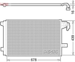 Συμπυκνωτής σύστ. κλιματισμού VW MULTIVAN T5, TRANSPORTER T5 2.0/2.0D 11.03-08.15