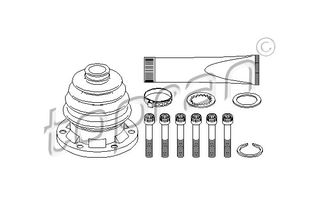 TOPRAN 103 227 546 - boot kit c.v.joint Σετ φούσκες, άξονας μετ. κίν.