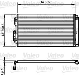 Συμπυκνωτής  σύστ. κλιματισμού BMW 1 (F20), 1 (F21), 2 (F22, F87), 2 (F23), 3 (F30, F80), 3 (F31), 3 GRAN TURISMO (F34), 4 (F32, F82), 4 (F33, F83), 4 GRAN COUPE (F36) 0.65H-Electric 07.11-