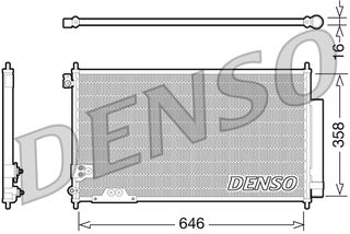 Συμπυκνωτής σύστ. κλιματισμού HONDA ACCORD VII 2.2D 01.04-05.08