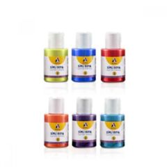 Adel σετ 6 ακρυλικών χρωμάτων Glitter, 25ml ανά χρώμα