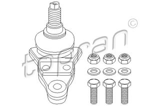 TOPRAN 103 346 - MΠAΛAKI KATΩ VW LT28