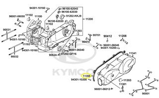 Φλάντζα Καπακιού Φυγοκεντρικού Kymco Agility Carry.125i CBS E5 2023-2024 11395-KKD7-900