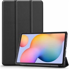 Book Case Silicone Flip Cover Tri-Fold for Lenovo Tab P12 12.7" Black