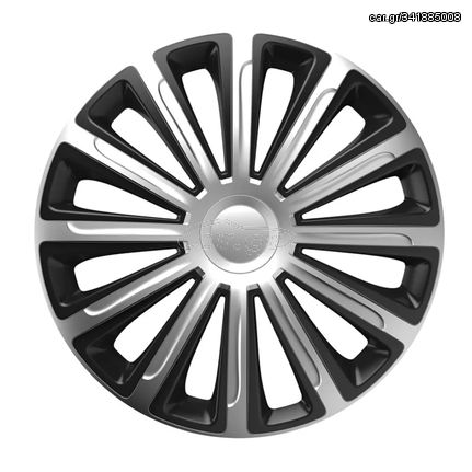 ΤΑΣΙ 14 INCH HUBCAP TREND SILVER BLACK AMiO - 1 ΤΕΜ.