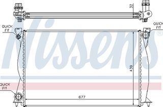 Nissens Ψυγείο, Ψύξη Κινητήρα - 60231A