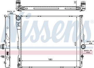 Nissens Ψυγείο, Ψύξη Κινητήρα - 60807