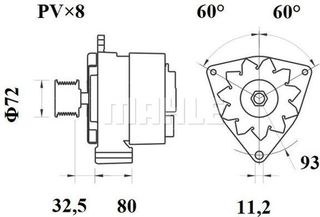Mahle Γεννήτρια - Mg 586
