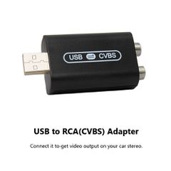 USB σε RCA Video Output αντάπτορας CVBS (οθόνη αυτοκινήτου λεωφορείο φορτηγό adapter μετατροπέας εικόνας βίντεο προσκέφαλα Android 7" οθόνη 9" ηχοσύστημα 10" ιντσών επαγγελματικό βανάκι ΟΕΜ φορτηγό τρ