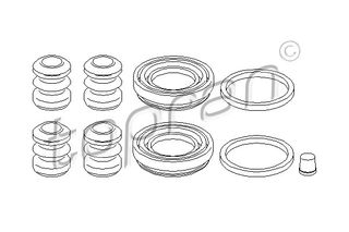 Σετ επισκευής, δαγκάνα φρένων TOPRAN 107082