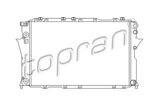TOPRAN 105 743 755 - radiator Ψυγείο, ψύξη κινητήρα