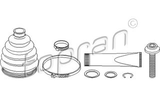 TOPRAN 111 639 546 - boot kit c.v.joint Σετ φούσκες, άξονας μετ. κίν.