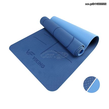 Viking Yoga / Pilates TPE Mat with Body Line Printing