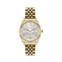 Lee Cooper 811, Women's Multifunction Watch, Gold Metallic Bracelet LC07811.130