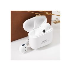 Ασύρματα ακουστικά Earbud Bluetooth V5.3 Handsfree με θήκη φόρτισης Remax-Λευκό