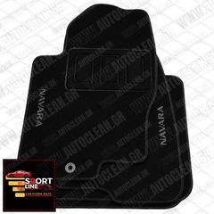 NISSAN NAVARA D40 2005-2016 ΜΙΑΜΙΣΗ ΚΑΜΠΙΝΑ (2 ΠΟΡΤΕΣ) ΠΑΤΑΚΙΑ ΜΟΚΕΤΑ SPORT LINE ΜΑΥΡΟ ME ΓΚΡΙ ΡΑΦΗ - ΓΚΡΙ ΚΕΝΤΗΜΑ NAVARA ΣΕΤ 4ΤΜΧ