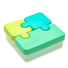 Φαγητοδοχείο Παζλ 3τμχ Lime Mint Blue Melii