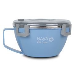 Δοχείο Φαγητού-Θερμός Ανοξείδωτο Στρογγυλό We Care Μπλε 850ml Nava