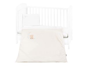 Σετ Σεντόνια Κούνιας Με Κέντημα 3τμχ Dream Big Beige Kikka Boo
