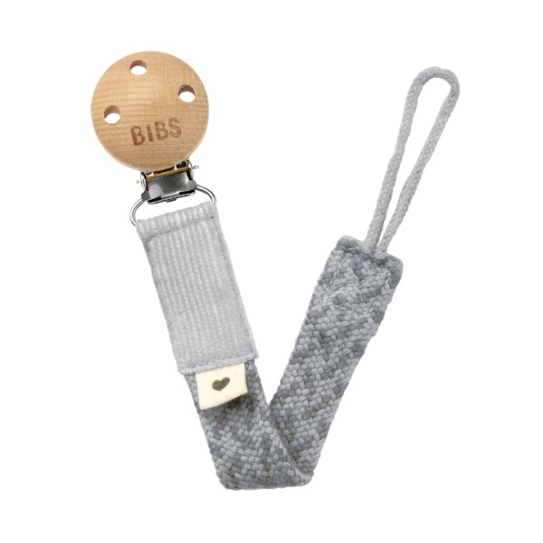 Κλιπ Πιπίλας Bibs Paci Braid Cloud/Iron