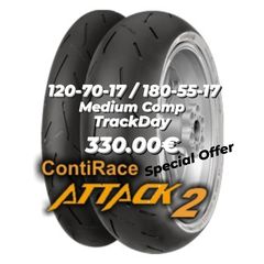 Ελαστικά Continental RaceAttack2 120-70-17/180-55-17 Track-Road