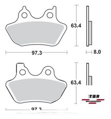 ΟΡΓΑΝΙΚΑ ΤΑΚΑΚΙΑ SP ORGANIC BRAKE PADS SP TBR843