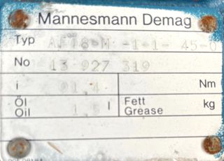 DEMAG ΜΕΙΩΤΗΡΑΣ ΓΙΑ ΓΕΡΑΝΟΓΕΦΥΡΑ 0,12/0,9KW(0.15/1.2HP) 4.2/30.1RPM-thumb-6