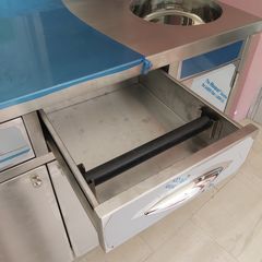 Πόστο καφέ 220*70*90/100 εκ, 1γούρνα, θέση για ψυγείο, ερμάρια & συρτάρια. Ποιότητα & Τιμή Stockinox-thumb-6