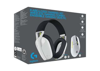Logitech Wireless Combo G435 & G305 Over Ear Gaming Headset με σύνδεση Bluetooth / USB White/Lime