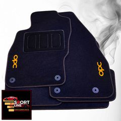 OPEL CORSA D & E 2006-2019 ΠΑΤΑΚΙΑ ΜΟΚΕΤΑ SPORT LINE ΜΑΥΡΟ ME ΠΟΡΤΟΚΑΛΙ ΡΑΦΗ - ΠΟΡΤΟΚΑΛΙ ΚΕΝΤΗΜΑ OPC ΣΕΤ 4ΤΜΧ