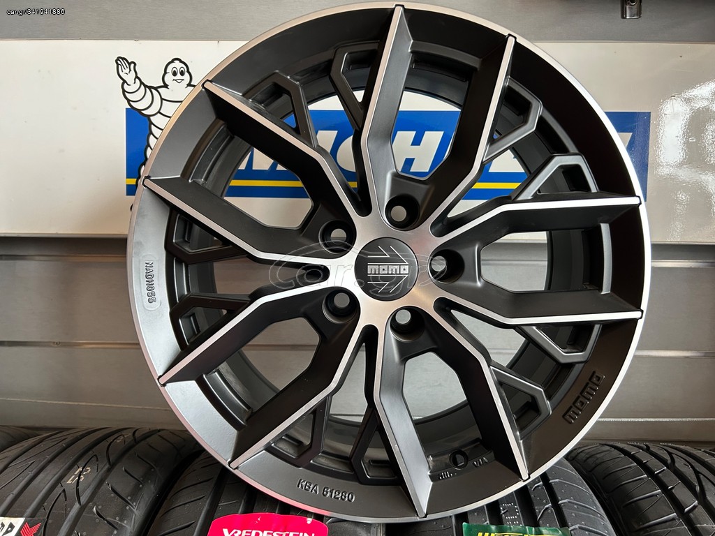 ΖΑΝΤΕΣ ΑΛΟΥΜΙΝΙΟΥ MOMO MASSIMO  Matt Black Diamont 7X17 5X112 ET40 ΜΟΝΟ 599ΕΥΡΩ ΤΙΜΗ SET ΓΙΑ VW-AUDI-SEAT-SKODA