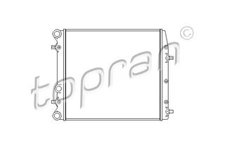 TOPRAN 112 239 755 - radiator Ψυγείο, ψύξη κινητήρα