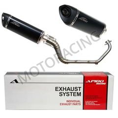 ΕΞΑΤΜΙΣΗ YAMAHA CRYPTON-X 135 APIDO HIGH UP ΜΑΥΡΗ