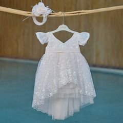 Aslanis Baby As615 Φόρεμα Βάπτισης 2τμχ Ivory