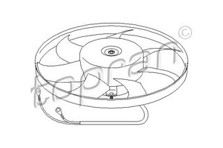 TOPRAN 111 437 755 - radiator fan Βεντιλατέρ, ψύξη κινητήρα