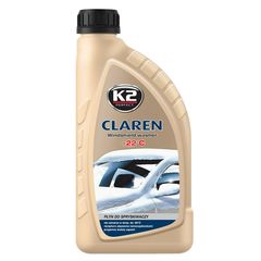 Καθαριστικό & αντιπαγωτικό υαλοκαθαριστήρων K2 Claren 1L -22°C