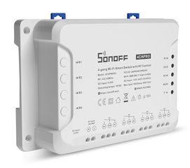 SONOFF Smart Διακόπτης 4CH PRO R3, 4 θέσεων, 40A, RF control, λευκός