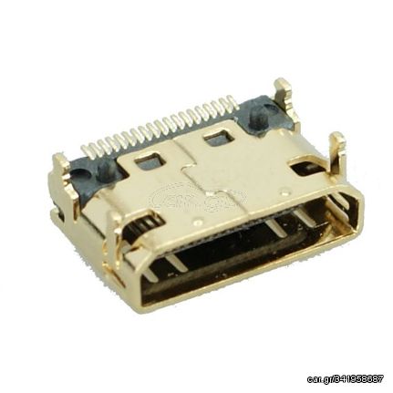 HDMI Connector Mini C TYPE1, Copper, Gold