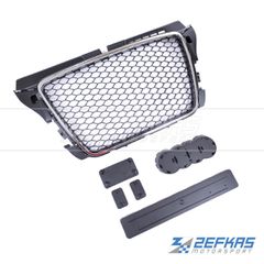 Μάσκα Εμπρός AUDI A3 8P Facelift (2008-2012) look RS Χρώμιο/Μαύρο