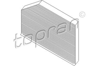 TOPRAN 111 123 595 - cabin filter passeng.comp. Φίλτρο, αέρας εσωτερικού χώρου