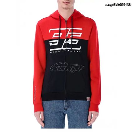 ΖΑΚΕΤΑ HOODIE 93 RED/BLUE 2323001 |MARC MARQUEZ