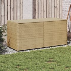 Κουτί Αποθήκευσης Κήπου Μικτό Μπεζ 283 Λίτρα Συνθετικό Ρατάν - Μπεζ - 120 x 50 x 56 cm