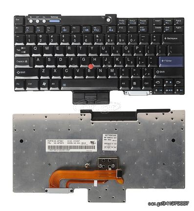 Πληκτρολόγιο - Laptop Keyboard IBM-LENOVO	T61	42T3186 US ( Κωδ.40177US )