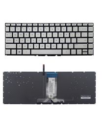 Πληκτρολόγιο - Laptop Keyboard για HP 14-dk0014nv NSK-XCESV 9Z.NE0SV.E0L L15607-151 L24818-151 6037B0143428 NSK-XC1BW 4H+NE00M.11A 6K+NE00M.11A US Silver Backlight ( Κωδ.40483USSILVERBACKLIT )