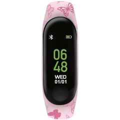 TIKKERS Activity Trackers Butterly Pink Rubber Strap - TKS01-0005 TKS01-0005