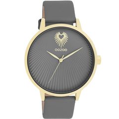 Ρολόι OOZOO Timepieces Grey Leather Strap C11244 - C11244 C11244
