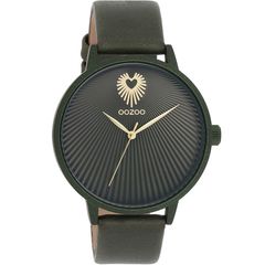 Ρολόι OOZOO Timepieces Chaki Leather Strap C11249 - C11248 C11248