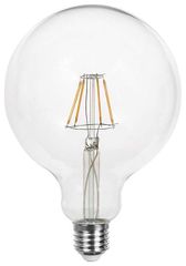V-TAC Λάμπα LED Filament E27 12.5W 230V G125 1550lm 330° IP20 Διάφανο Γυαλί Φυσικό Λευκό 217454