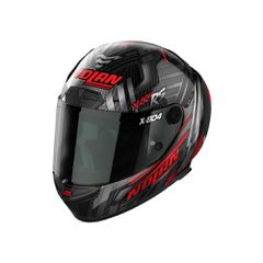 ΚΡΑΝΟΣ FULL FACE X-804 RS ULTRA CARBON SPECTRE 018 RED/CHROME SILVER ECE 22.06 | NOLAN
